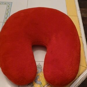 Red Travel Neck Pillow